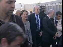 French presidential candidate takes trip to Middle East, arrives Beirut News Clip