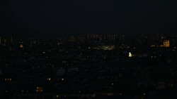 Super moon Paris Stock Footage