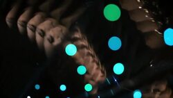 Celebrity with awards trophy and female escort reflected in limousine mirrored ceiling at awards show Stock Footage