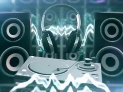 Electronic music (blue) - Loop Stock Footage