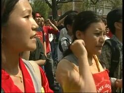 Protesters mark anniversary of Tibetan uprising News Clip