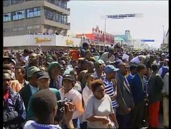 SOUTH AFRICA: UNVEILING OF STEVE BIKO STATUE DELAYED BY PROTESTERS News Clip