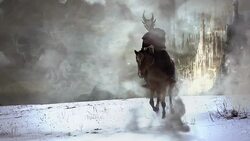 dark horseman HD slowmotion Stock Footage