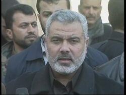 WRAP Anti-Bush demonstrations, Haniyeh, Erekat reax News Clip