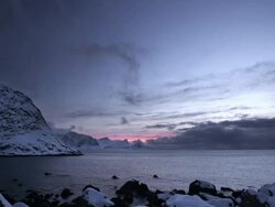Twilight at Arctic Coast Stock Footage