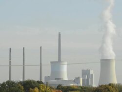 Coal power plant,Pollution, energy crisis, Energiewende,Staudinger Stock Footage