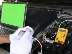 Car checking Stock Footage