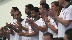 CLEAN : Footballer Xavi visits Jordan refugee camp News Clip