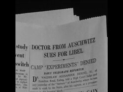CAN 162 AUSCHWITZ DOCTOR DAMAGES TRIAL CONTINUES IN LONDON News Clip