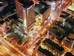 Night crossroads Stock Footage