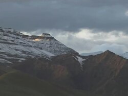 Pan left South Face Mount Kailash Lhasa Tibet China Stock Footage