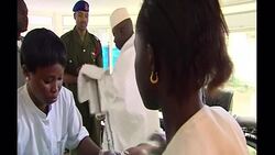 President Yahya Jammeh treating AIDS patient News Clip
