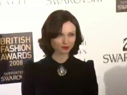 British Fashion Awards arrivals Stock Footage
