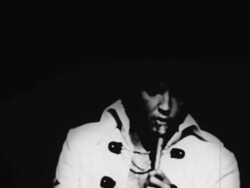 Elvis Presley sings before a live audience in Las Vegas Stock Footage