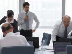 HD: Business Team Comparing Results Stock Footage