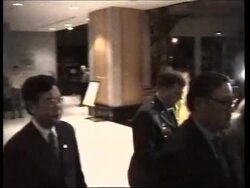 US Attache Sealock and Chinese liason speaking after meeting with Spy Plane Crew Instructional Video