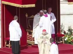 B-ROLL - The Inauguration Mass For Pope Francis at St. Peter's Square on March 19, 2013 in Vatican City, Vatican. (Footage by Giulio Origlia/Getty Images) Stock Footage