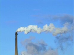 Plant emitting into the atmosphere, Progressive frames Stock Footage