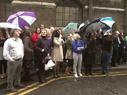 Hugh Jackman absaeil for Help the Heroes/ X-Men origins: Wolverine Stock Footage