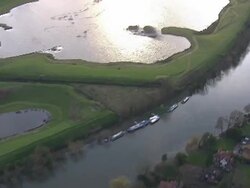 The Thames In West London High Water News Clip