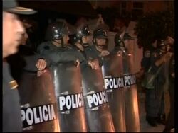 Reaction to comments by President Chavez about Peru News Clip