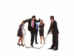 HD: Playful Business People Stock Footage