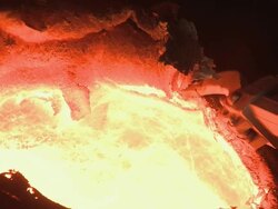 MS Industrial equipment in in steel factory beside blast furnace at Thyssen Steel AG / Duisberg, North Rhine-Westphalia, Germany  Stock Footage