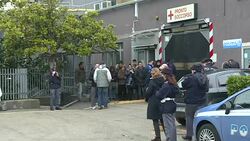 CLEAN : Italy avalanche survivors arrive at hospital News Clip