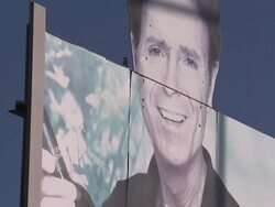 Advertising billboard featuring Cliff Richard News Clip
