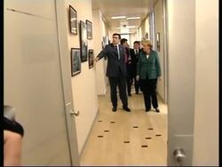 WRAP German Chan Merkel meets Saakashvili, presser ADDS bites, leaves News Clip