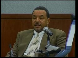 OJ Simpson in court in preliminary hearing regarding evidence News Clip