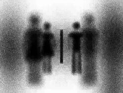 UNISEX : women going, men coming, white back - (LOOP) Stock Footage