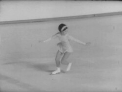 Peggy Fleming Skates at North American Figure Skating Championships Stock Footage