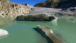 Europe's Melting Glaciers: Rhone Stock Footage