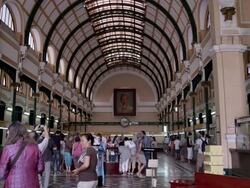 Inside the General Post Office Saigon Stock Footage