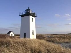New England Lighthouse Stock Footage