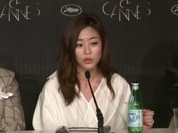 INTERVIEW: Kim Hyo-jin on her character Do-nui Mat (The Taste Of Money)  Press Conference: 65th Cannes Film Festival on May 26, 2012 in Cannes, France (Footage by WireImage Video/Getty Images) Stock Footage