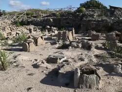 Mozia (Motya), place of dicovery of the statue of the youth Stock Footage