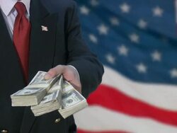 Bailout. Money from US Government. Business, recession, depression, stimulus plan. Stock Footage