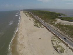North Carolina's Outer Banks coastline and houses News Clip