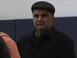 November 2, 2010 MS Arab Voters stand in line for the midterm election at Salina School in the 14th Congressional District / Dearborn, Michigan, United States Stock Footage
