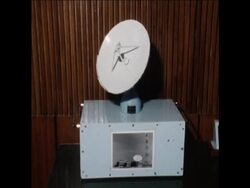 SYND 18/11/80 PRIME MINISTER GANDHI VISITS SATELLITE COMMUNICATIONS STATION News Clip