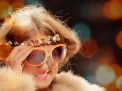 Neo-Hippy Happy Girl Stock Footage