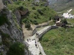 Castle, Accrocorinthos, Greece Stock Footage