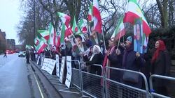 Demonstration in London in support of Iran protests Instructional Video