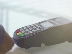 Credit Card Reader Stock Footage