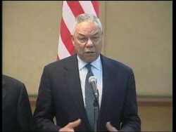 Powell, Downer arrive to discuss aid effort News Clip