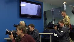 The Eurovision Song Contest winner Jamala press conference in Kiev Stock Footage