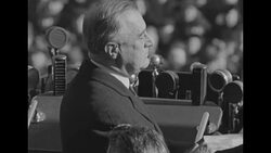 Franklin D. Roosevelt and Supreme Court Chief Justice Charles Evans Hughes during third inauguration News Clip