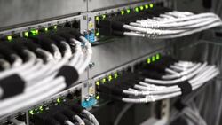 HUB Cable Network Close-up Stock Footage